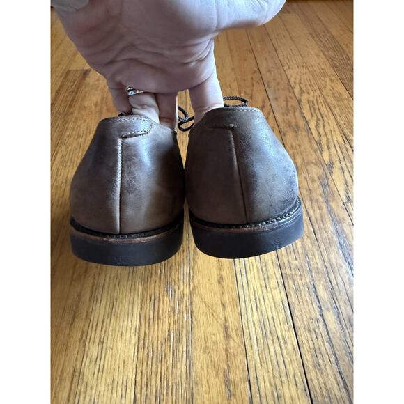 Allen Edmonds Shoes Mens Size 13 Brown Yale Plain Toe Derby Vibram Made in USA - Picture 3 of 10